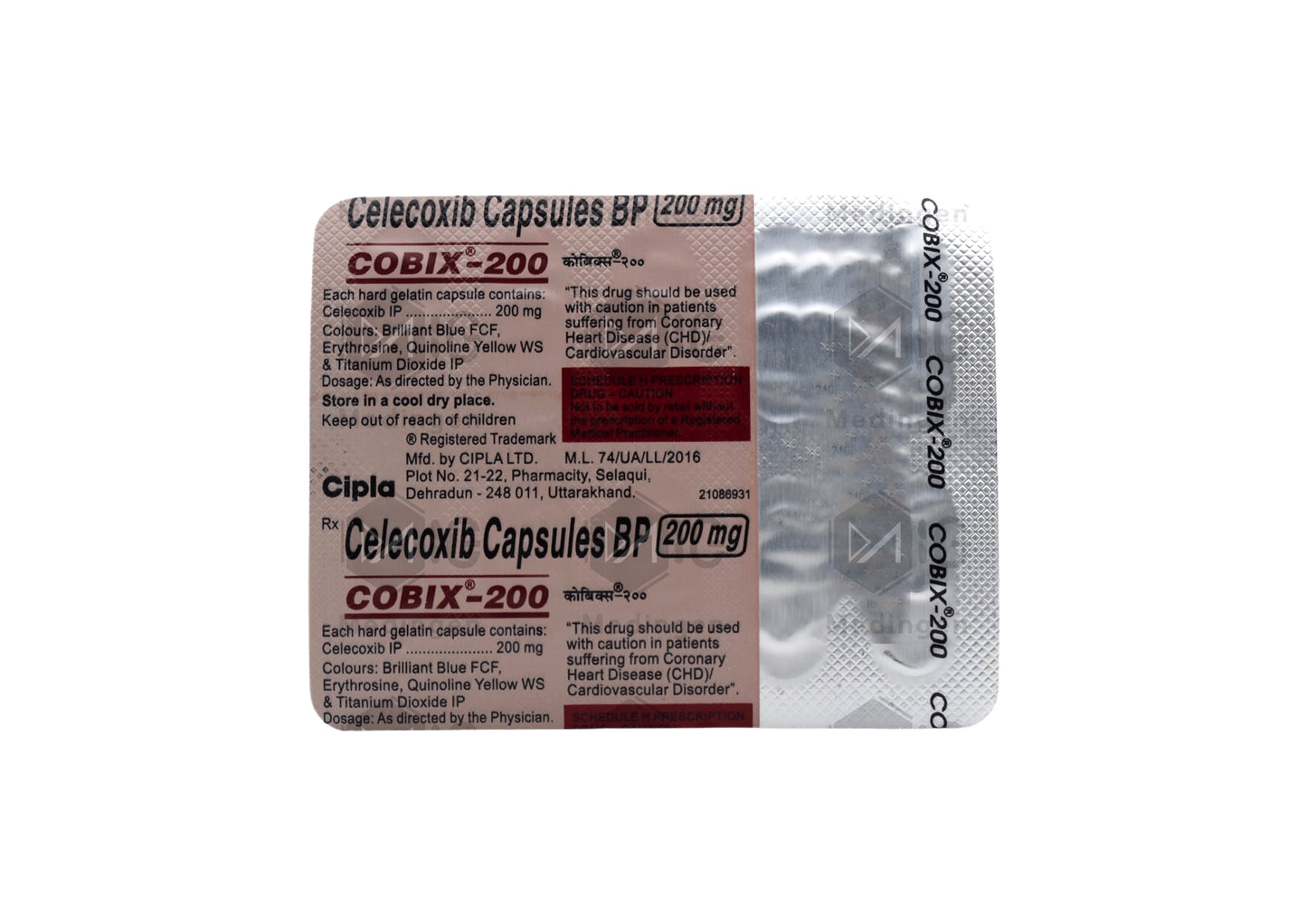 Cobix 200 - Celecoxib 200 Mg - 10 Cap Strip