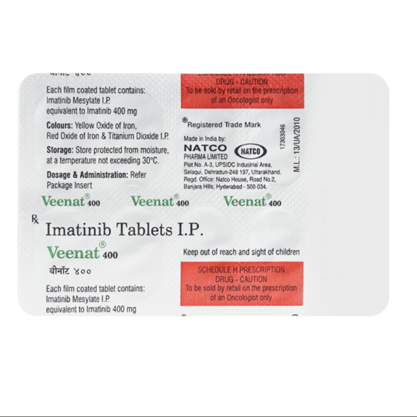 Veenat 400 - Imatinib 400 Mg Tablets - Buy Online Now