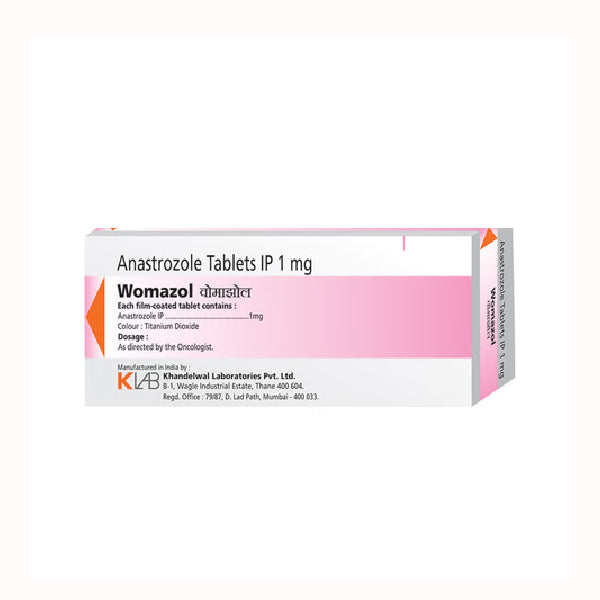 Womazol 1 - (Anastrazole 1 Gm) - 10 Tab Strip