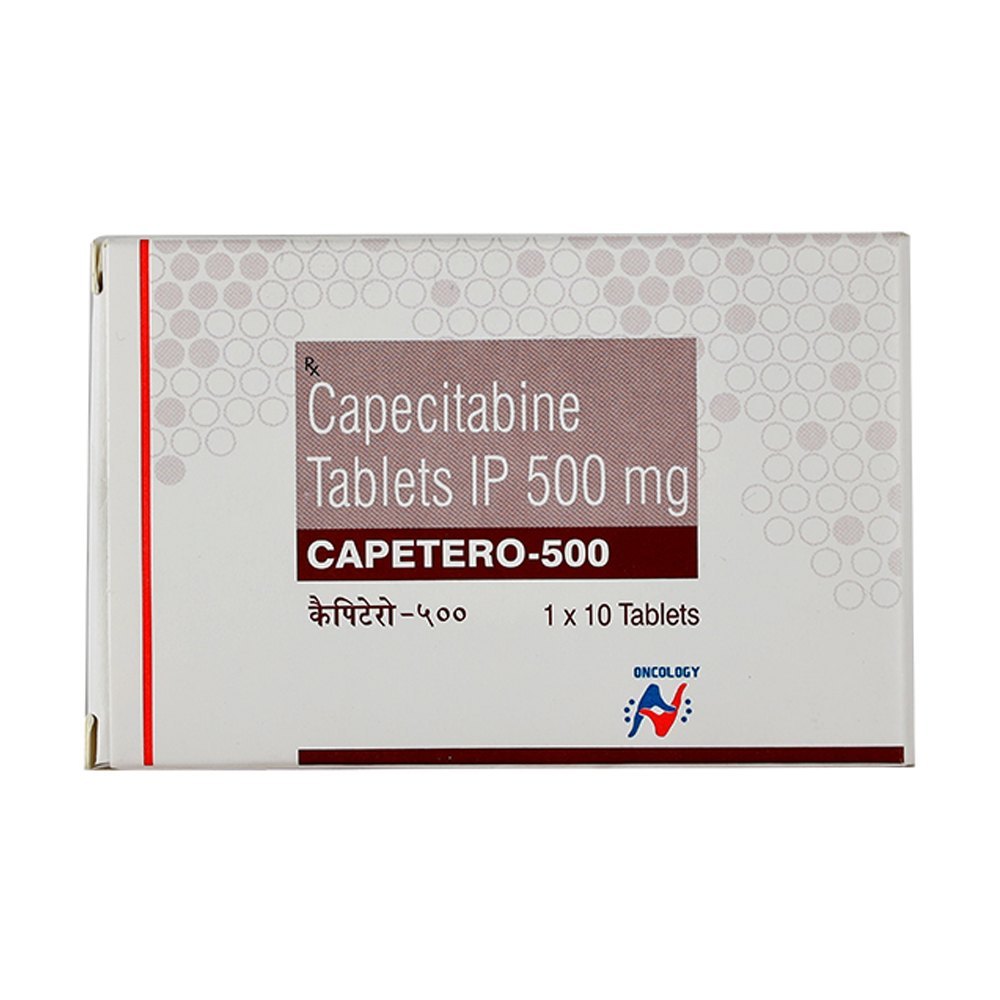 Capetero 500 - Capecitabine 500 Mg - Buy Online at 248 per strip