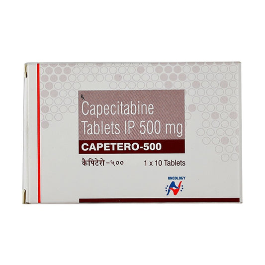 Capetero 500 - Capecitabine 500 Mg - Buy Online at 248 per strip