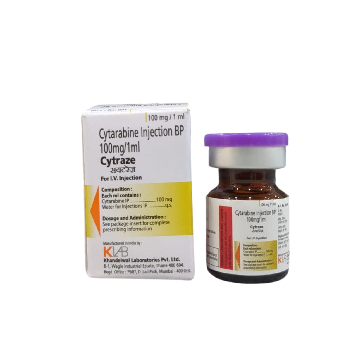 Cytraze 100 Injection - Cytarabine 100 Mg - Buy Online - SuperMeds