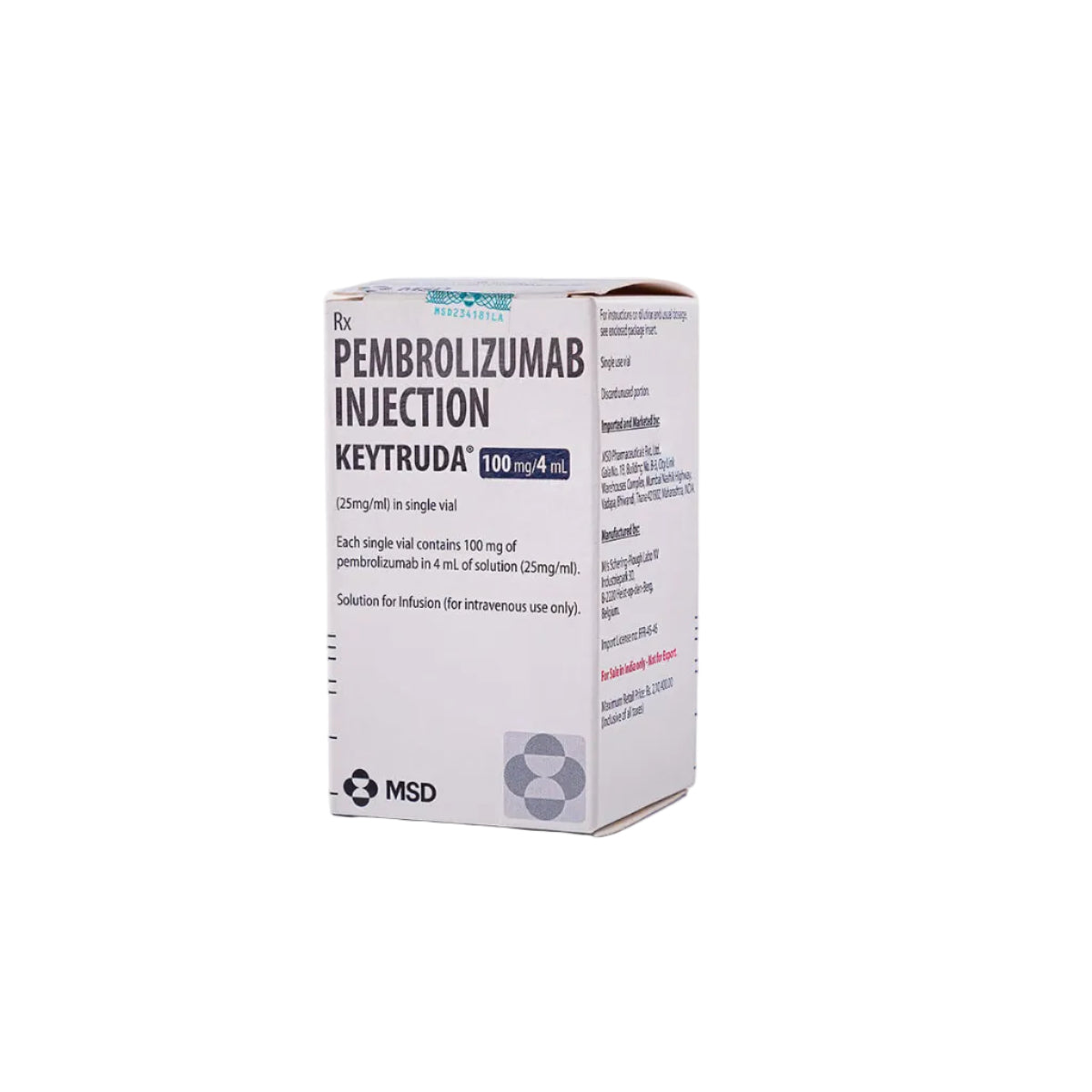 Keytruda - Pembrolizumab 10 Mg - Buy Online at Best Price