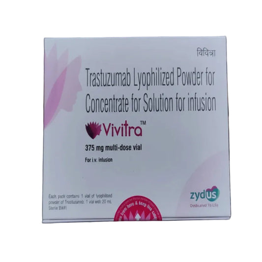 Vivitra 375 Injection Trastuzumab 375 mg HER2 breast cancer medicine